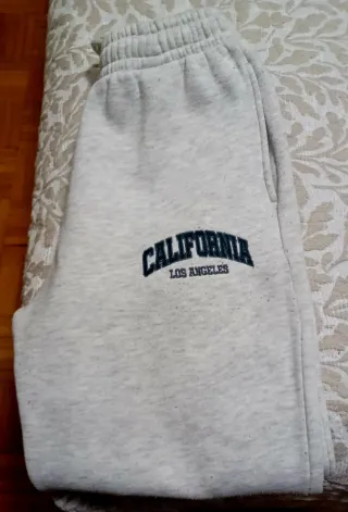 Pantalón Chándal Mujer Gris California