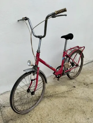 Bicicleta antigua paseo plegable