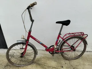 Bicicleta antigua paseo plegable
