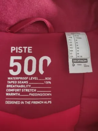 Abrigo esqui montaña decathlon wedze 500