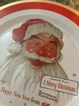 Piatto Natale Kellogg's Norman Rockwell