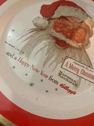 Piatto Natale Kellogg's Norman Rockwell