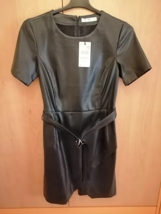 Vestido Negro Mango Talla S