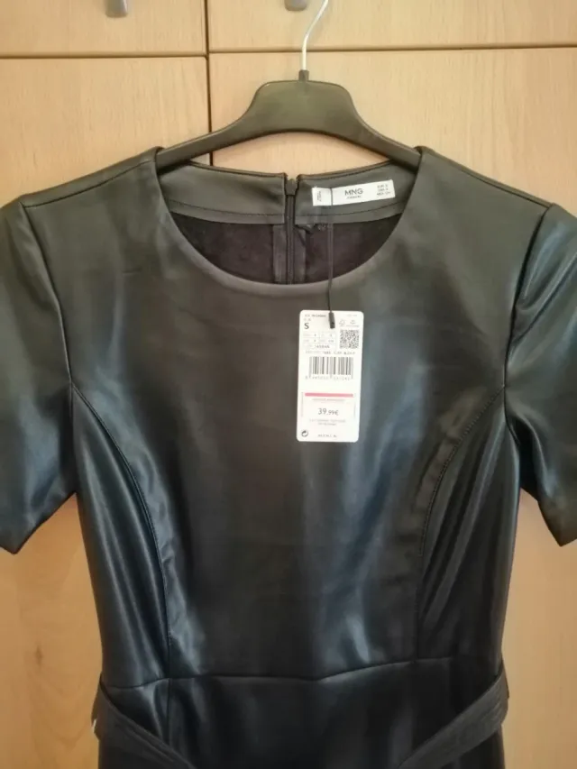 Vestido Negro Mango Talla S