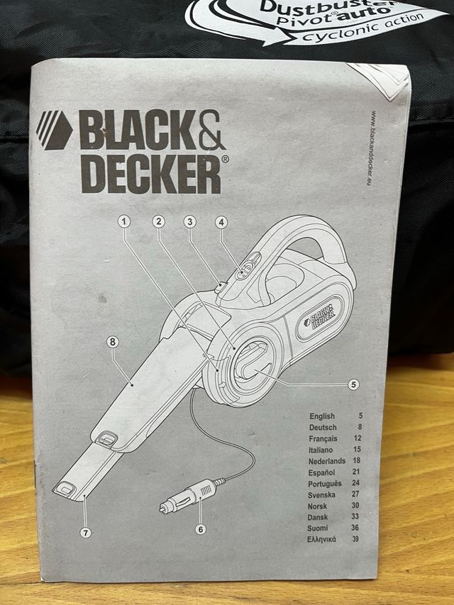 Aspiradora  coche Black&Decker Pivot Auto