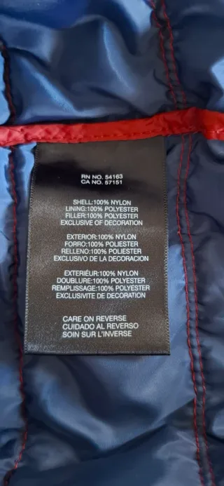 Giacca imbottita Tommy Hilfiger rossa M