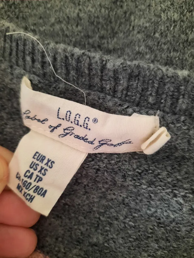 Jersey H&M rayas gris y rosa