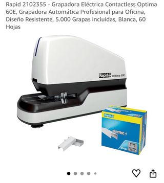 Grapadora Eléctrica Rapid Optima 60E
