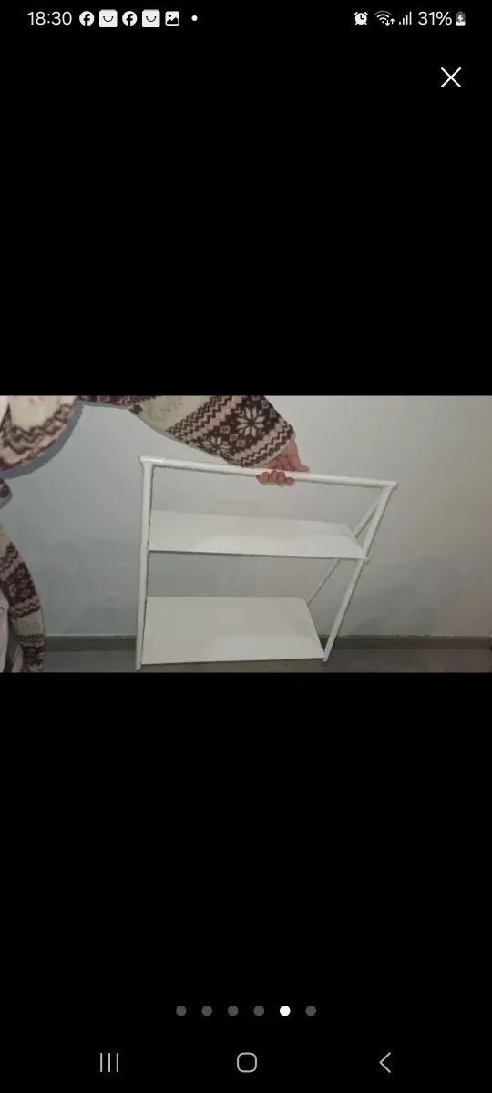 Estantería metálica sobremesa nueva