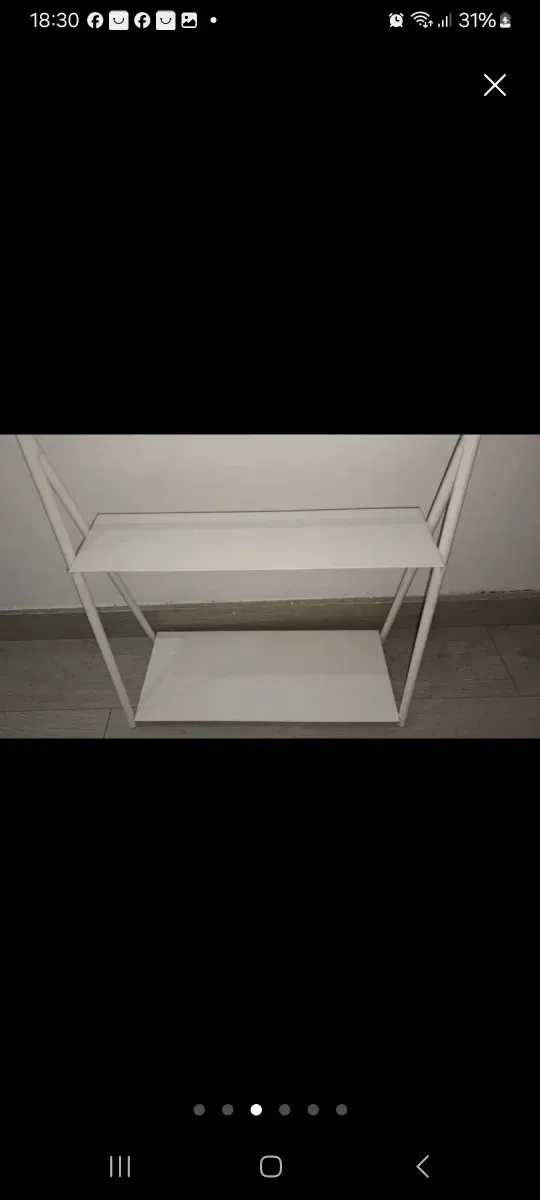 Estantería metálica sobremesa nueva