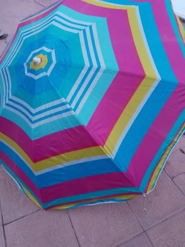 Ombrelloni da spiaggia multicolori