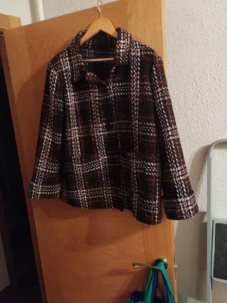 Chaqueta cuadros mujer talla L