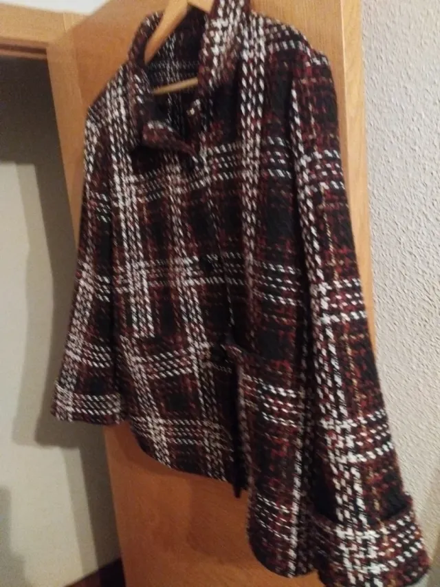 Chaqueta cuadros mujer talla L