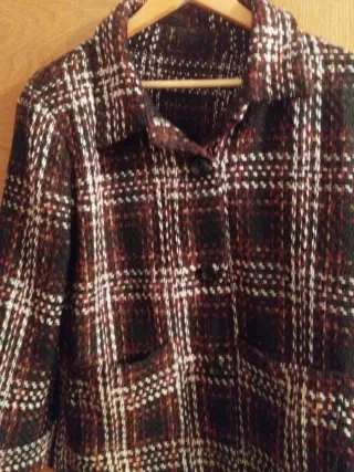 Chaqueta cuadros mujer talla L