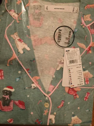 Pijama Women Secret XS perros invierno navideños