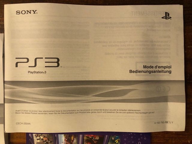 Manuales para Ps3 SLIM modelo 2504A