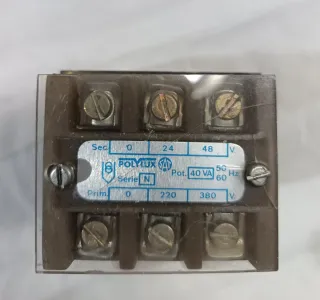 Transformador Eléctrico 220/380 a 24/48V.