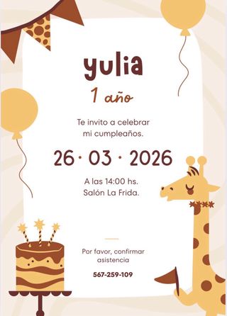 Invitación Cumpleaños  ve a mi perfil  un besito