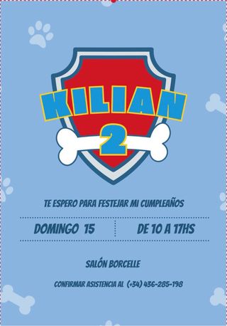 Invitación Cumpleaños  ve a mi perfil  un besito