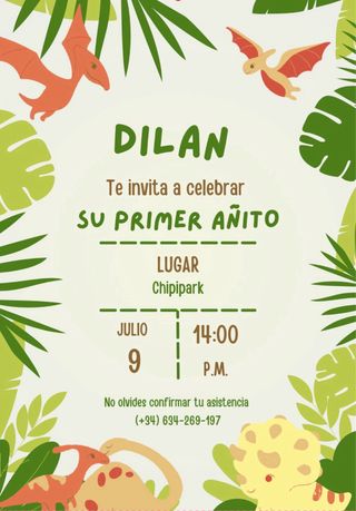 Invitación Cumpleaños  ve a mi perfil  un besito