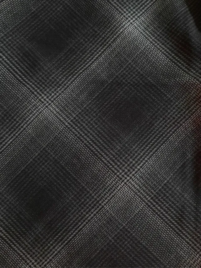 Falda Caroll cuadros gris y negro