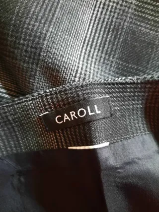 Falda Caroll cuadros gris y negro