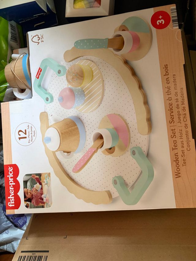 Fisher-Price Set de Té de Madera