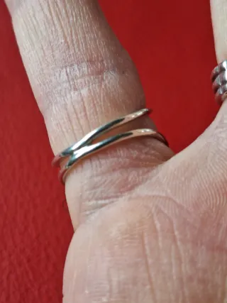 Anillo artesano Plata 925 con Piedra Blanca