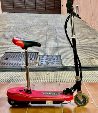 Patinete Eléctrico E-Scooter Rojo con luces