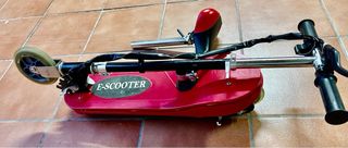 Patinete Eléctrico E-Scooter Rojo con luces