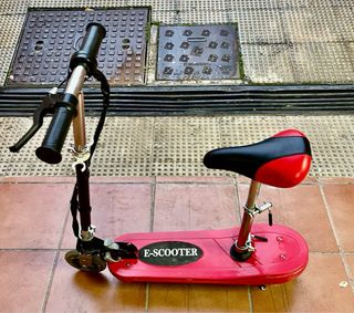Patinete Eléctrico E-Scooter Rojo con luces