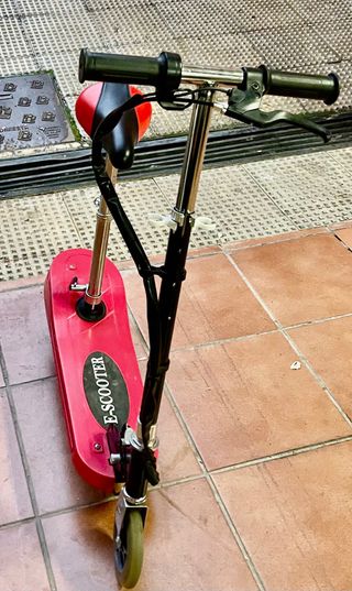 Patinete Eléctrico E-Scooter Rojo con luces