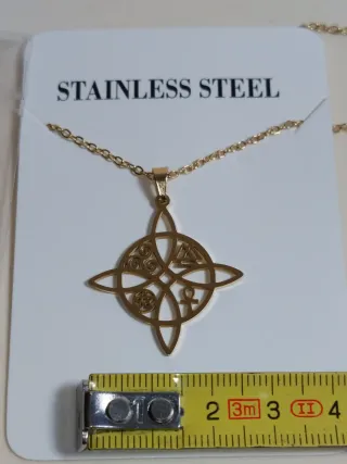 Collana Amuleto Nodo Strega Portafortuna Talismano