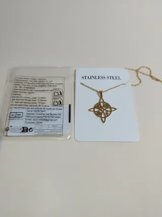 Collana Amuleto Nodo Strega Portafortuna Talismano