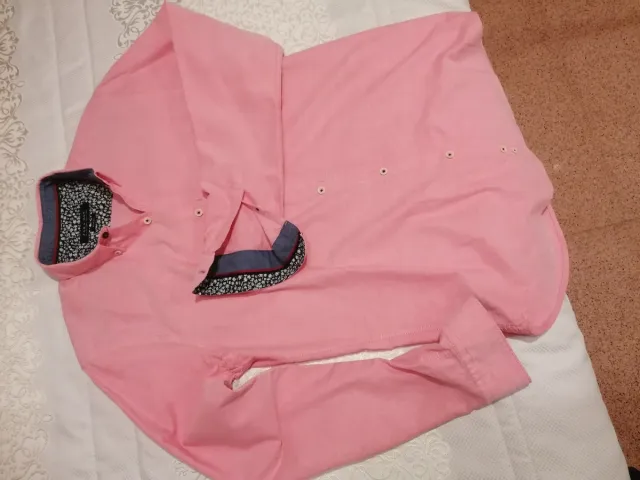 Camisa Zara Rosa Talla S