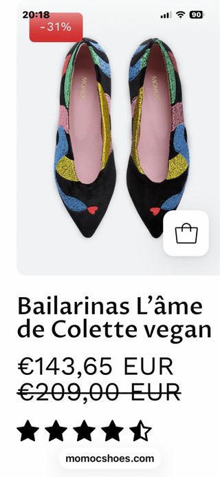 Bailarinas L'âme de Colette vegan de momoc