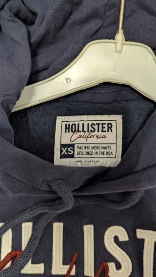 Sudadera Hollister Azul y Blanca