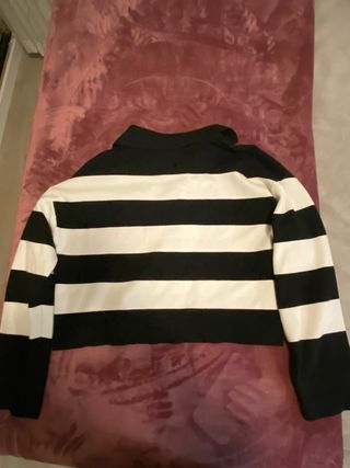 Jersey Mango Rayas Blanco y Negro Talla XS