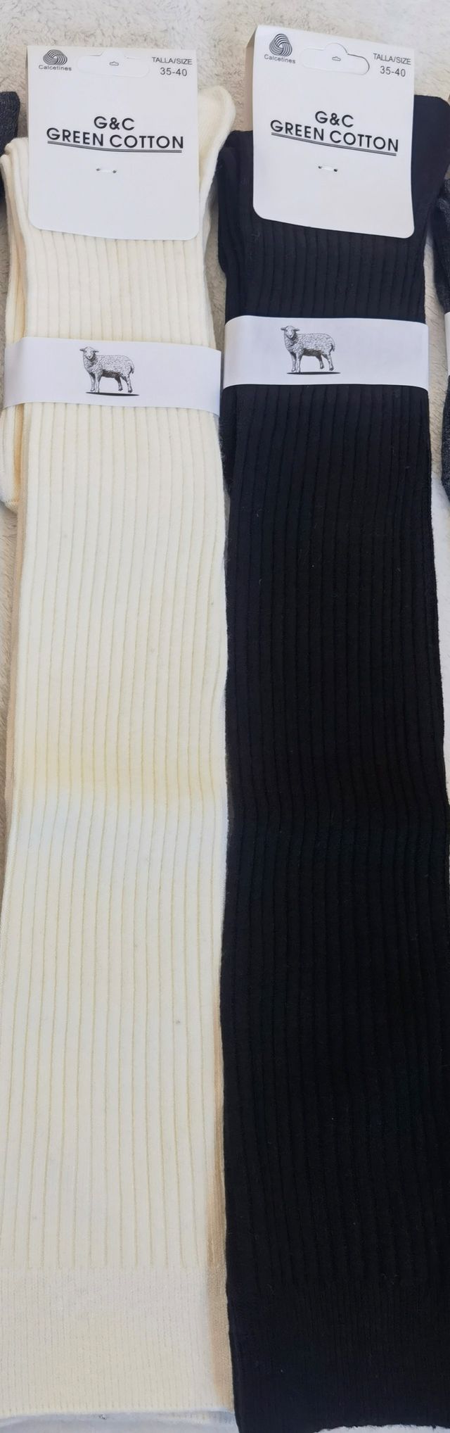 2 Pares Calcetines Lana Mujer Talla 35-40