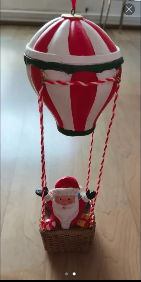 Figura Papá Noel Cerámica. Nuevo