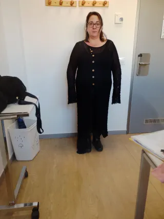 Guardapolvo gótico negro talla XXXL