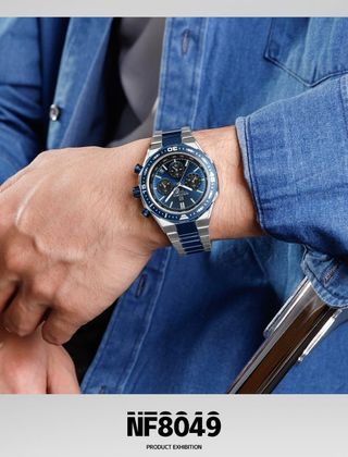 Reloj Naviforce Cronógrafo Azul y Plateado