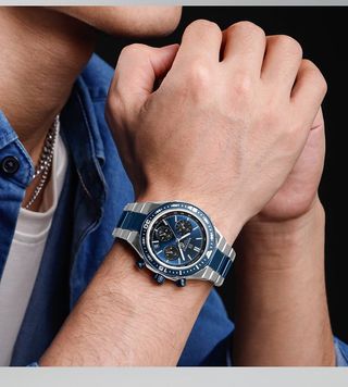 Reloj Naviforce Cronógrafo Azul y Plateado