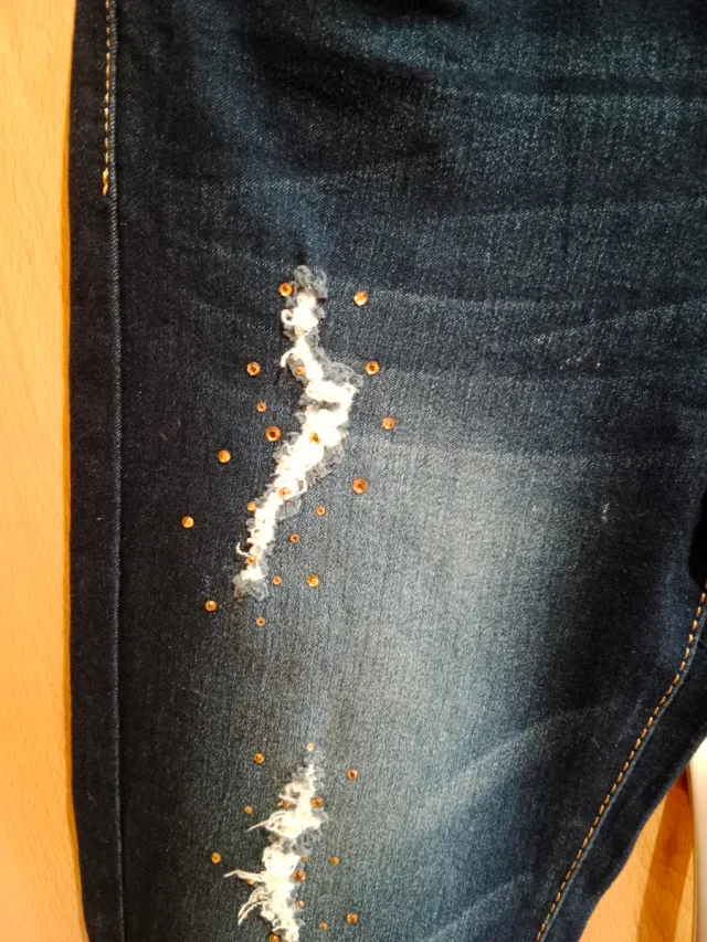 Vaqueros Aureus Jean Azules Rotos