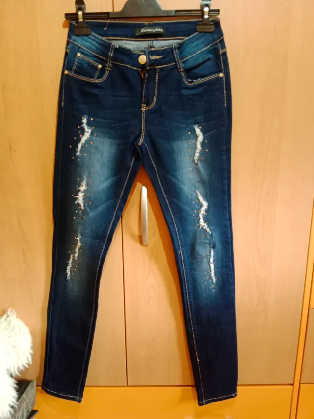 Vaqueros Aureus Jean Azules Rotos