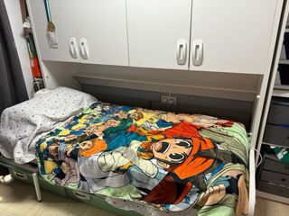 Armario con cama abatible.