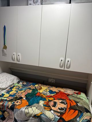 Armario con cama abatible.
