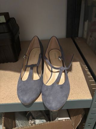 Zapatos Graceland T-Strap Azul/Gris