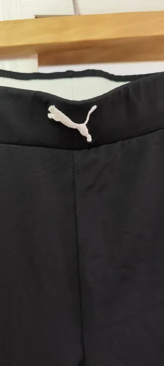 Leggings Puma Negro Logo Bordado