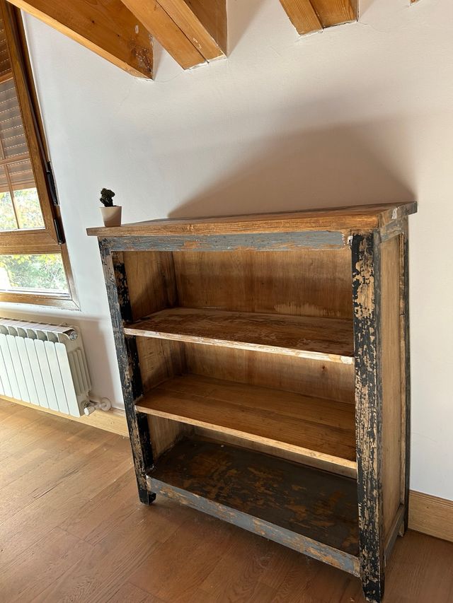 Estantería estilo industrial madera